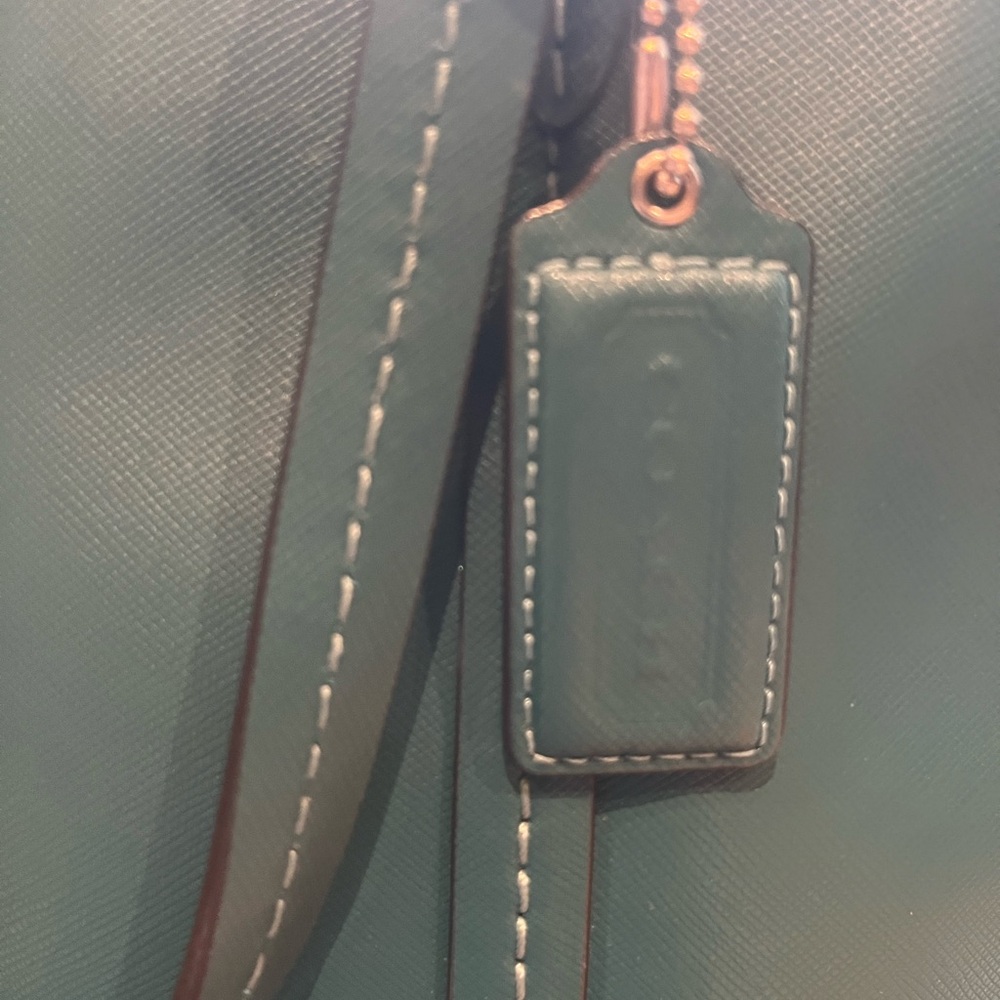 Coach Green Satchel Bag - Picture 2 of 5